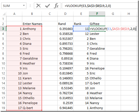 Build A Secret Santa Spreadsheet Spreadsheetsolving