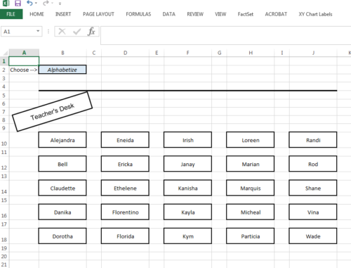 44+ Microsoft excel seating chart template